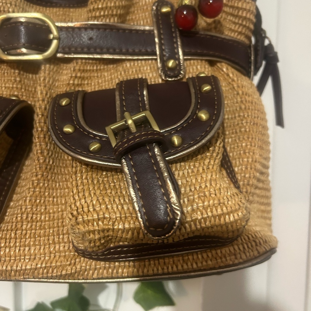 Y2K Brown and Tan Women's Shoulder Bag With Pockets - Picture 2 of 8